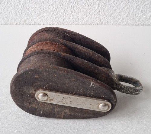 Toller alter holz schiffsblock - toller,