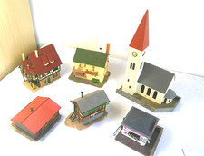 6 x Gebäude Kirche Imbiss