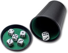 Noris Würfel-Becher mit 6