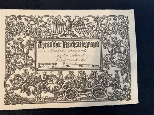 Schmucktelegramm holzschnitt - schmucktelegramm,