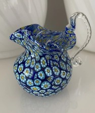 Fratelli Toso Millefiori Zierkrug Kännchen Muranoglas, 50er- 60er Jahre