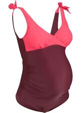 Umstandsbadeanzug nachhaltig Gr 36 Lila Pink Bademode Schwimmanzug Einteiler Neu