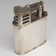 DUNHILL Lighter / Feuerzeug - Silver Plated - England Art Deco 1930ies