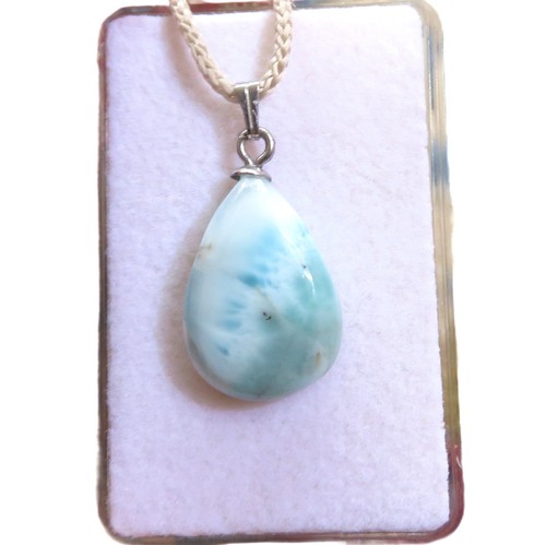 Larimar anhänger 8x15 - larimar, mm