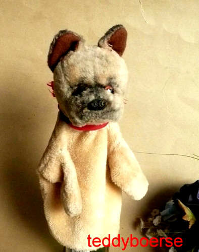 Sehr alte handpuppe hund hand - handpuppe,