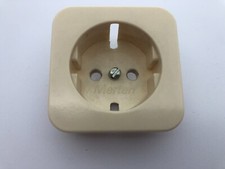 Merten Atelier Abdeckung für Schuko UP Steckdose Cremeweiß - g