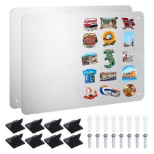 11x17 Magnetisches Brett, 2Pcs Magnetwand Pinnwand Kleines Display Board Stahl