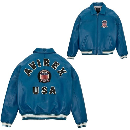 Herren avirex echtleder bomber - echtleder,