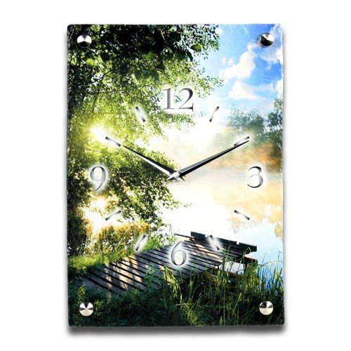 Bootssteg design funk - bootssteg, funk-wanduhr