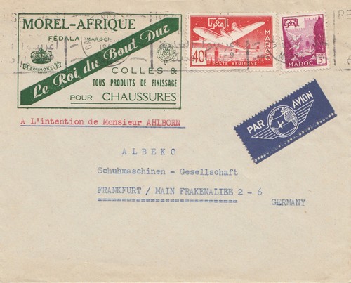 Maroc 1958 air mail - maroc,