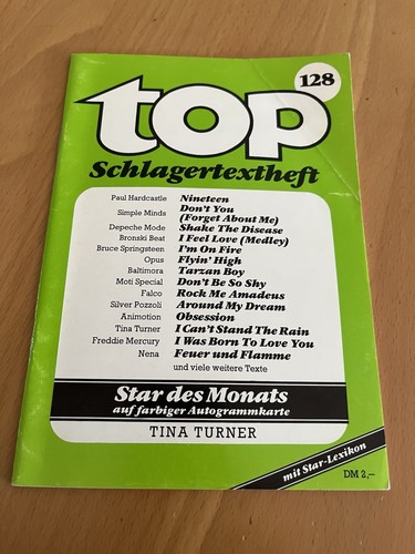 Top schlagertextheft 128 1985 - top, 128,1985