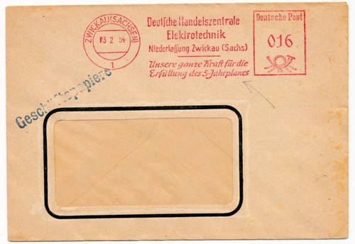 Ddr 1954 freistempel - 1954,