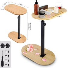 Beistelltisch C-Form Holz Metall Couchtisch Sofa Kaffee Tisch hochwertig nützlic