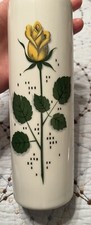 Vintage Yellow Rose Vase-