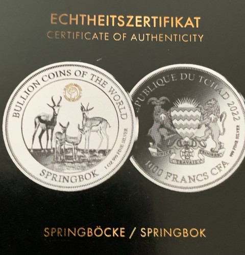 Feinsilber springbock - 1,