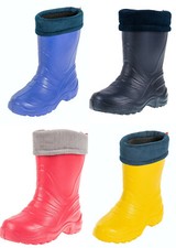 Lemigo Termix superleichte gefütterte Regenstiefel Kinder Gummistiefel aus EVA