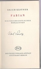 ERSTAUSGABE Erich Kästner Fabian  1931 HAUPTWERK