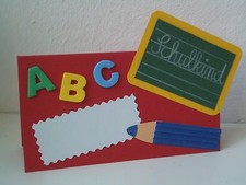 Tischaufsteller rot Schulkind