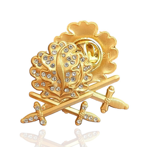 Goldenes eichenlaub mit - goldenes,