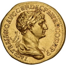 Trajan, Aureus, 112-114, Rome