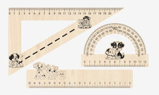 Lineal für Kinder mit Tieren