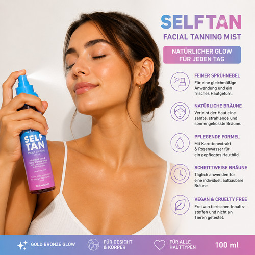Self tan facial - facial, tanning