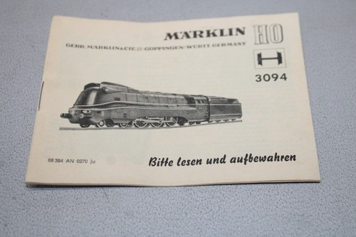 Märklin betriebsanleitung - märklin,