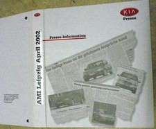 Presse-Mappe mit Foto-CD: Kia auf der Auto Mobil International Leipzig 2002
