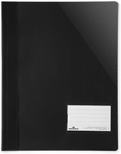 Durable Sichthefter für Din A4, Überbreite, schwarz, 25er Packung, 269001