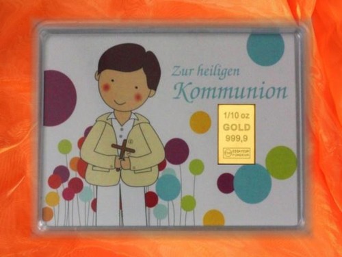 Kommunion junge gold - kommunion,