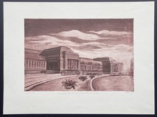 Original Radierung Leipzig