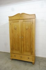 Antiker Schrank Kleiderschrank Küchenschrank aus Weichholz Jugendstil um 1900