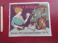 Berlin : Reklamemarke :  Albert Rosenhain  Weihnachten