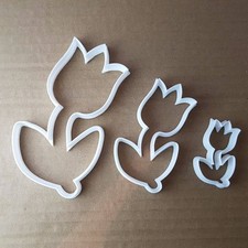 Tulpe Blume Pflanze Garten Form Ausstecher Teig Keks Gebäck Fondant scharf