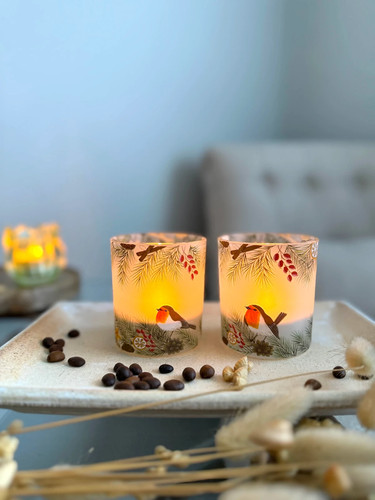 2er set glas - 2er, windlichter
