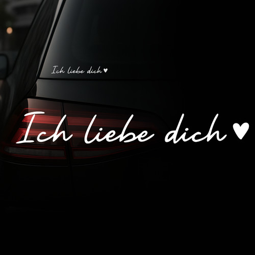 Ich liebe dich aufkleber - ich,