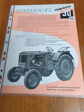 Prospekt Deutz 30 ps Luftgekühlt Traktor Schlepper Zeitschrift 12