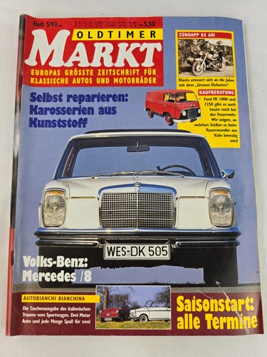 Oldtimer markt heft mai 1993 - oldtimer,