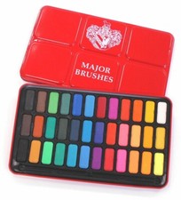 36 Farben Aquarell Farbblöcke