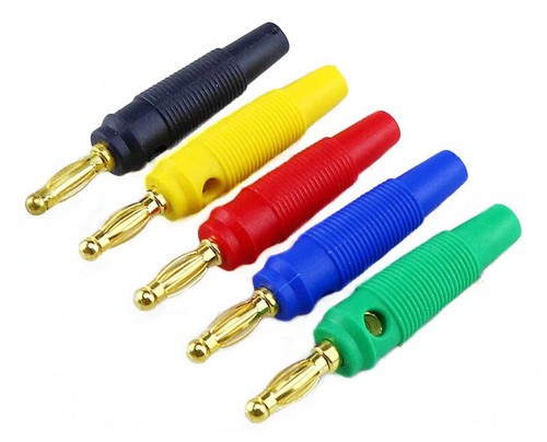 Bananenstecker 4mm farben - 4mm,