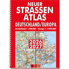 Neuer Straßenatlas Deutschland/Europa 2026/2027: Deutschland 1:300.000 | Eu ...
