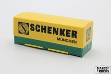 Herpa Wechselbrücke Wechselpritsche grün/gelb „Schenker München" 1:87 /H24598