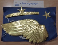 Goldene Engelsflügel mit zusätzlichem Stirnband Vintage Kostüm Weihnachten