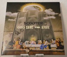 ORIGINAL Autogramm von H. P. Baxxter. Auf VINYL 12". GOD SAVE THE RAVE. SCOOTER