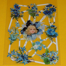 1x Poesiebilder Oblaten Blumen