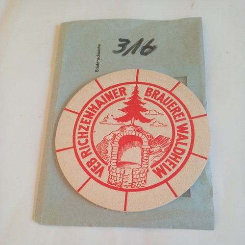 Stück bierdeckel veb - 1, bierdeckel,