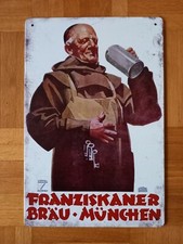 Werbe blechschild franziskaner - blechschild,