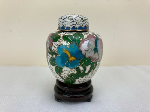 Deckelvase cloisonne miniatur - deckelvase,