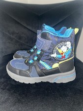 Orig. GEOX Kinder Winter Stiefel Schnee Schuhe Boots Gr. 35 Schwarz Donald Duck