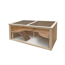 Elmato  Nagervoliere, Hamsterkäfig, Meerschweinchen, in Oak Eiche kompl.montiert